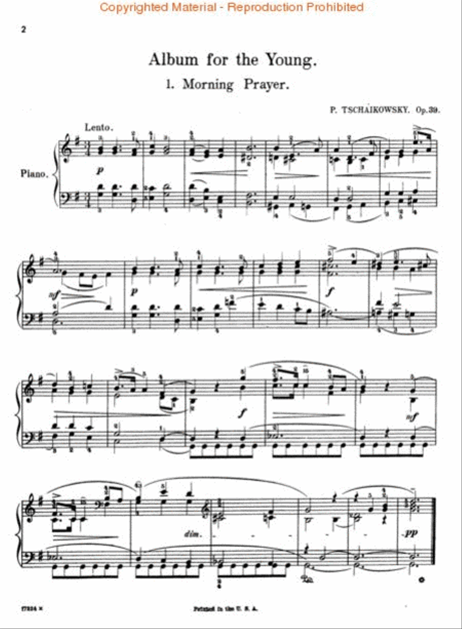 Album for the Young (24 Easy Pieces), Op. 39 Piano Solo scores gallery preview page 2