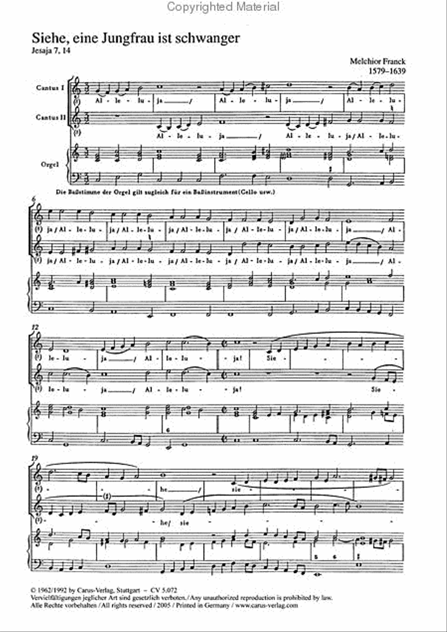 Siehe, eine Jungfrau ist schwanger Voice scores gallery preview page 2