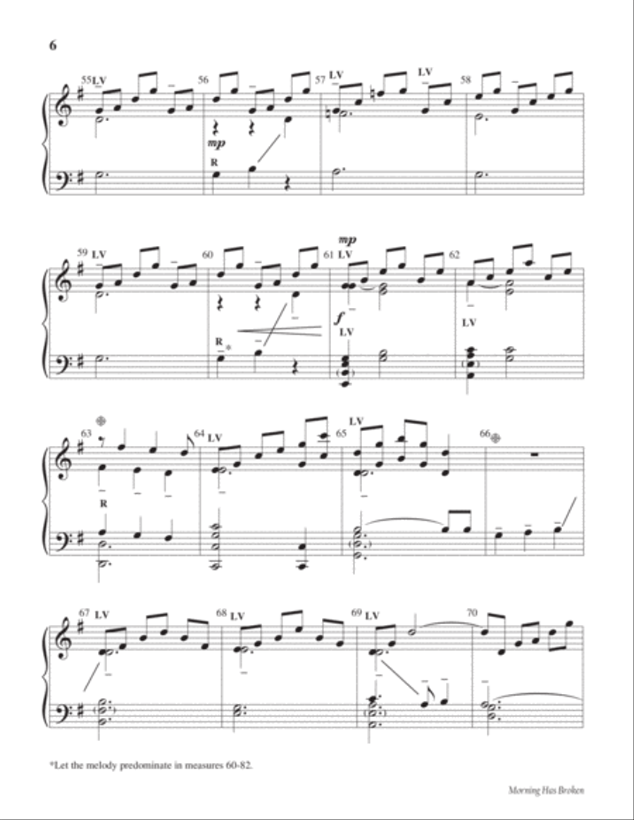 Morning Has Broken 5-Octaves scores gallery preview page 7