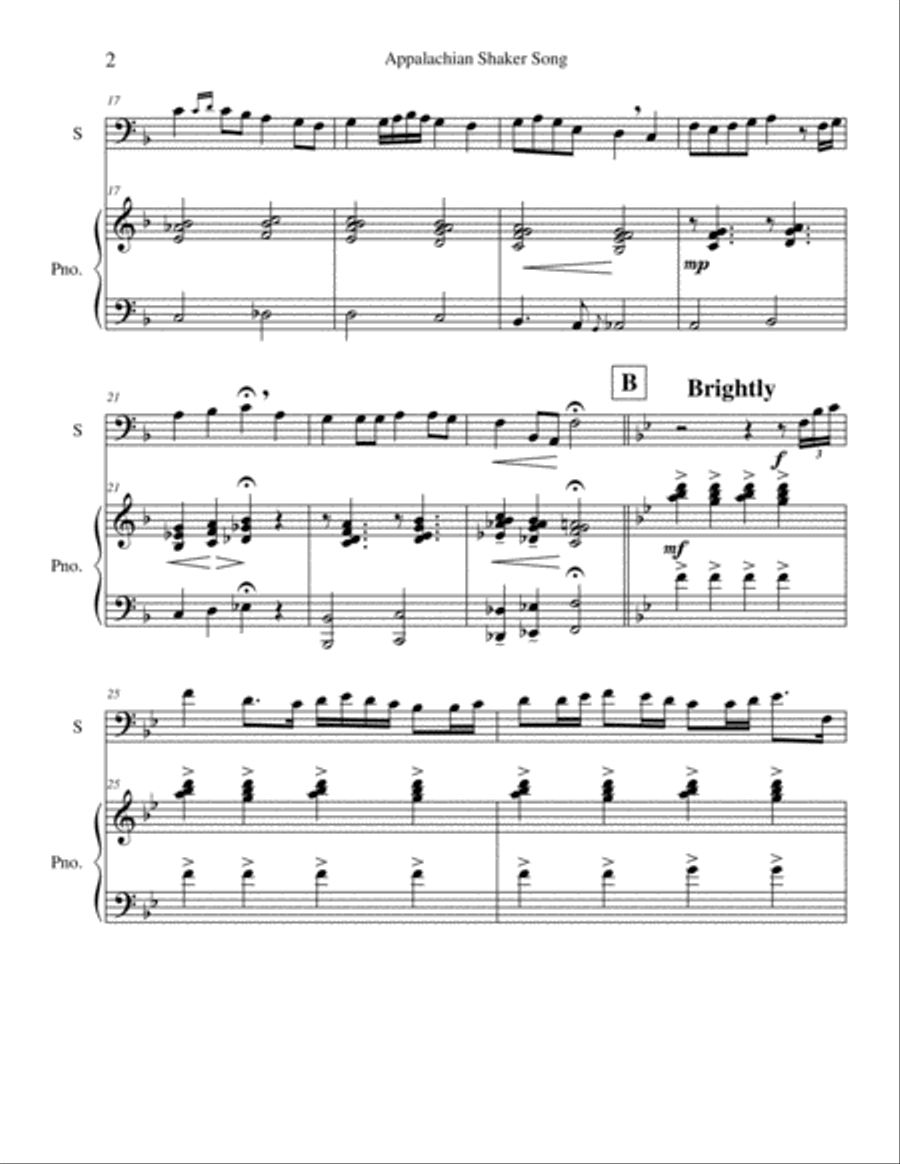 Shaker Tune Variants Shaker Tune Variants Bassoon scores gallery preview page 2