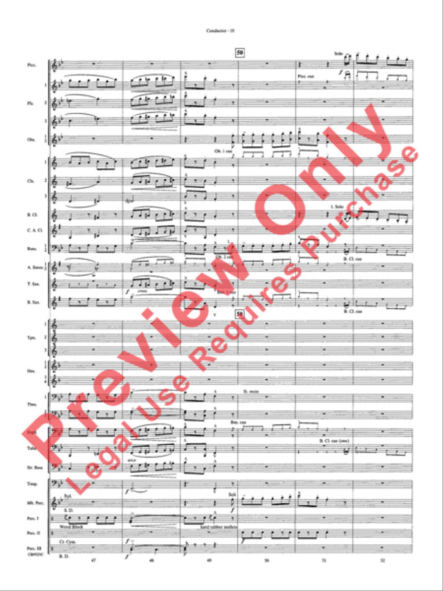 The Wizard of Oz Concert Band scores gallery preview page 13