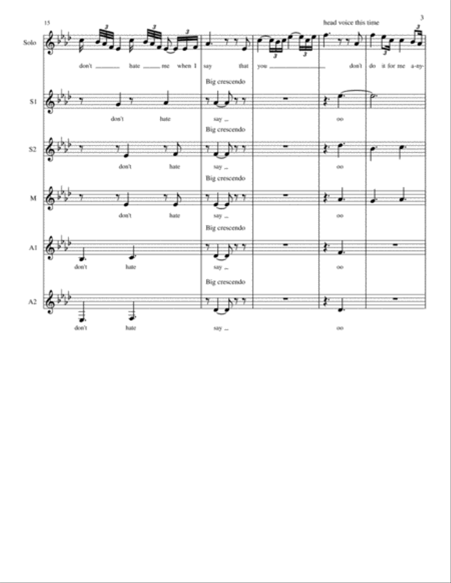 You Don't Do It For Me Anymore SSA scores gallery preview page 3