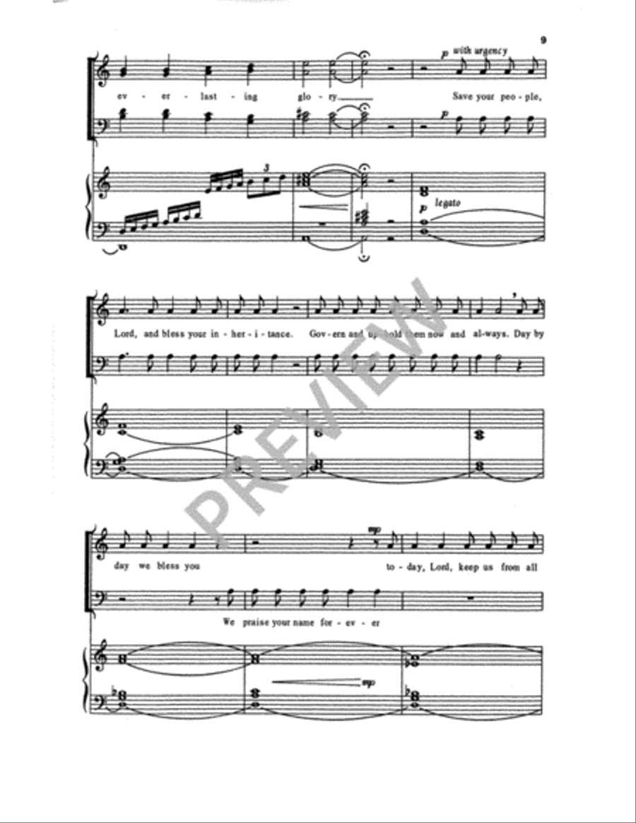 Te Deum 4-Part scores gallery preview page 10