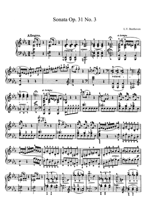 Book cover for Beethoven Sonata No. 18 Op. 31 No. 3 in E-flat Major