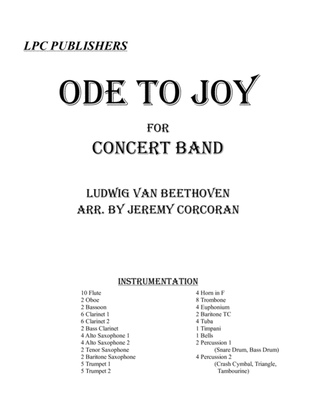 Book cover for Ode to Joy for Concert Band