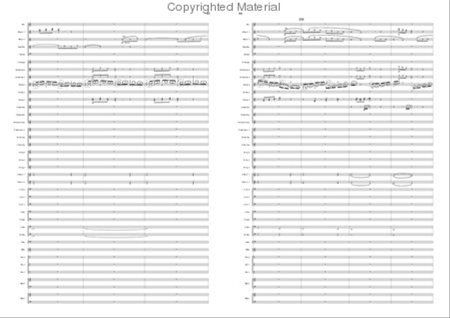 Variations on a Pentatonic Theme Concert Band scores gallery preview page 33