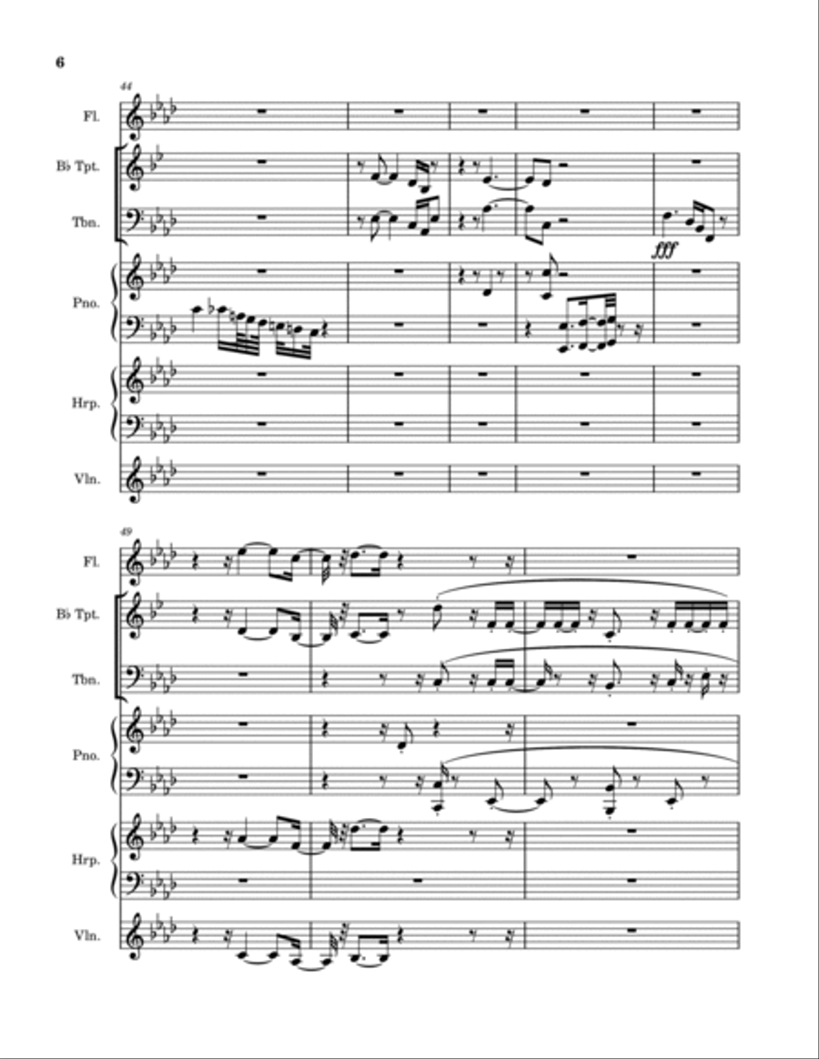 Dream of a River Chamber Orchestra scores gallery preview page 6