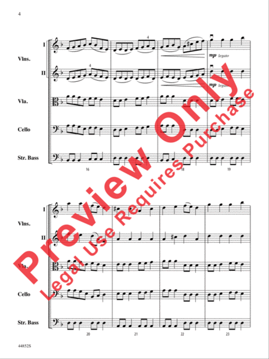 Dreidl Variants String Orchestra scores gallery preview page 17