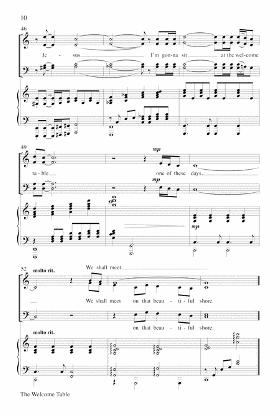 The Welcome Table Choir scores gallery preview page 10