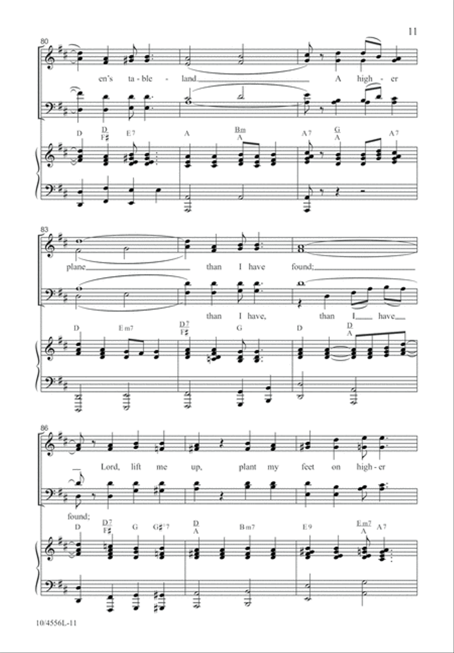Lord, Lift Me Up! Lord, Lift Me Up! 4-Part scores gallery preview page 12