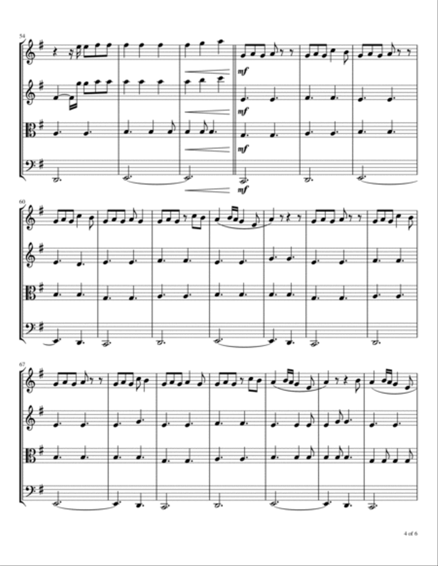Chemtrails Over The Country Club String Quartet scores gallery preview page 5