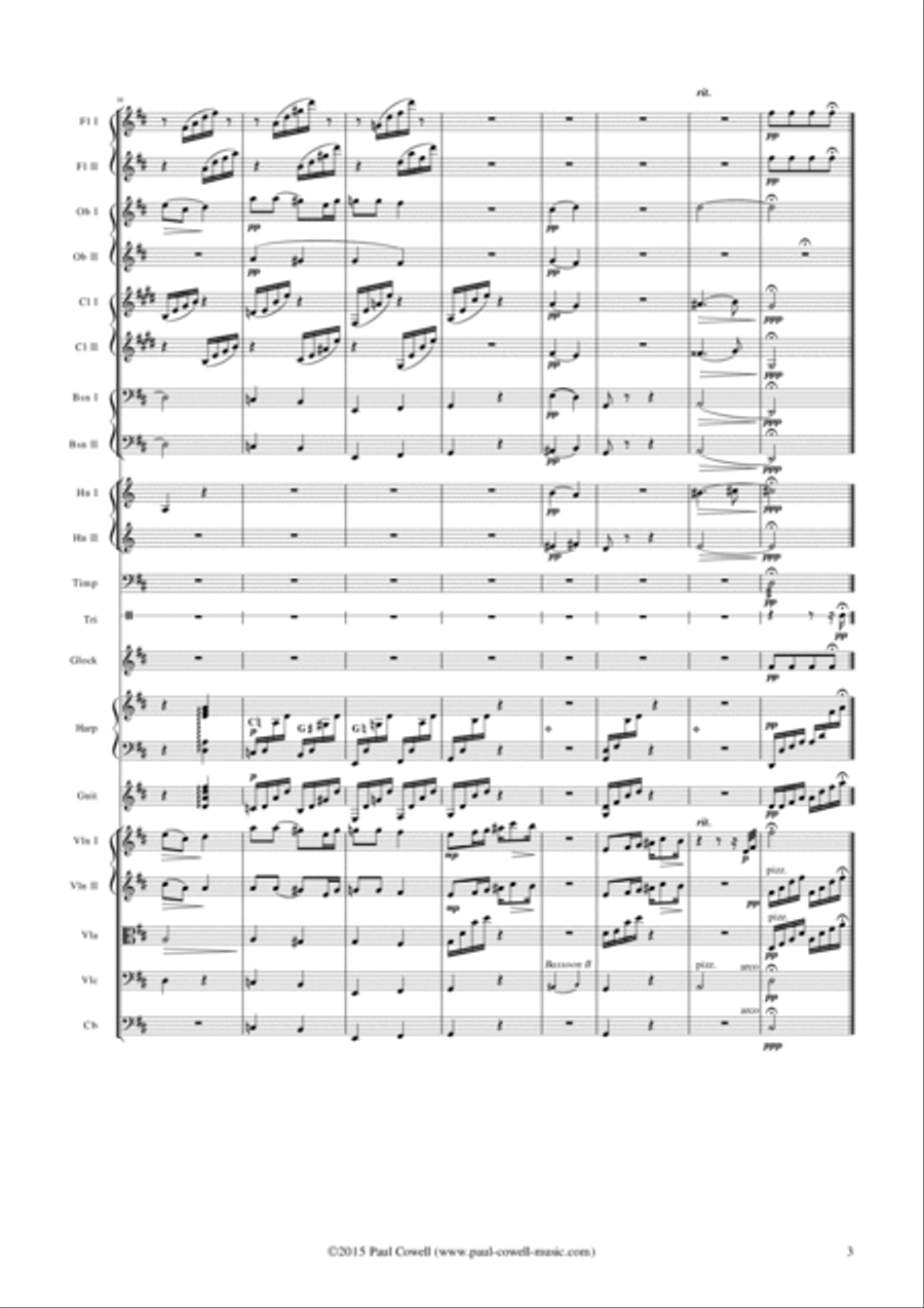 GRIEG Arietta arranged for small orchestra Chamber Orchestra scores gallery preview page 4