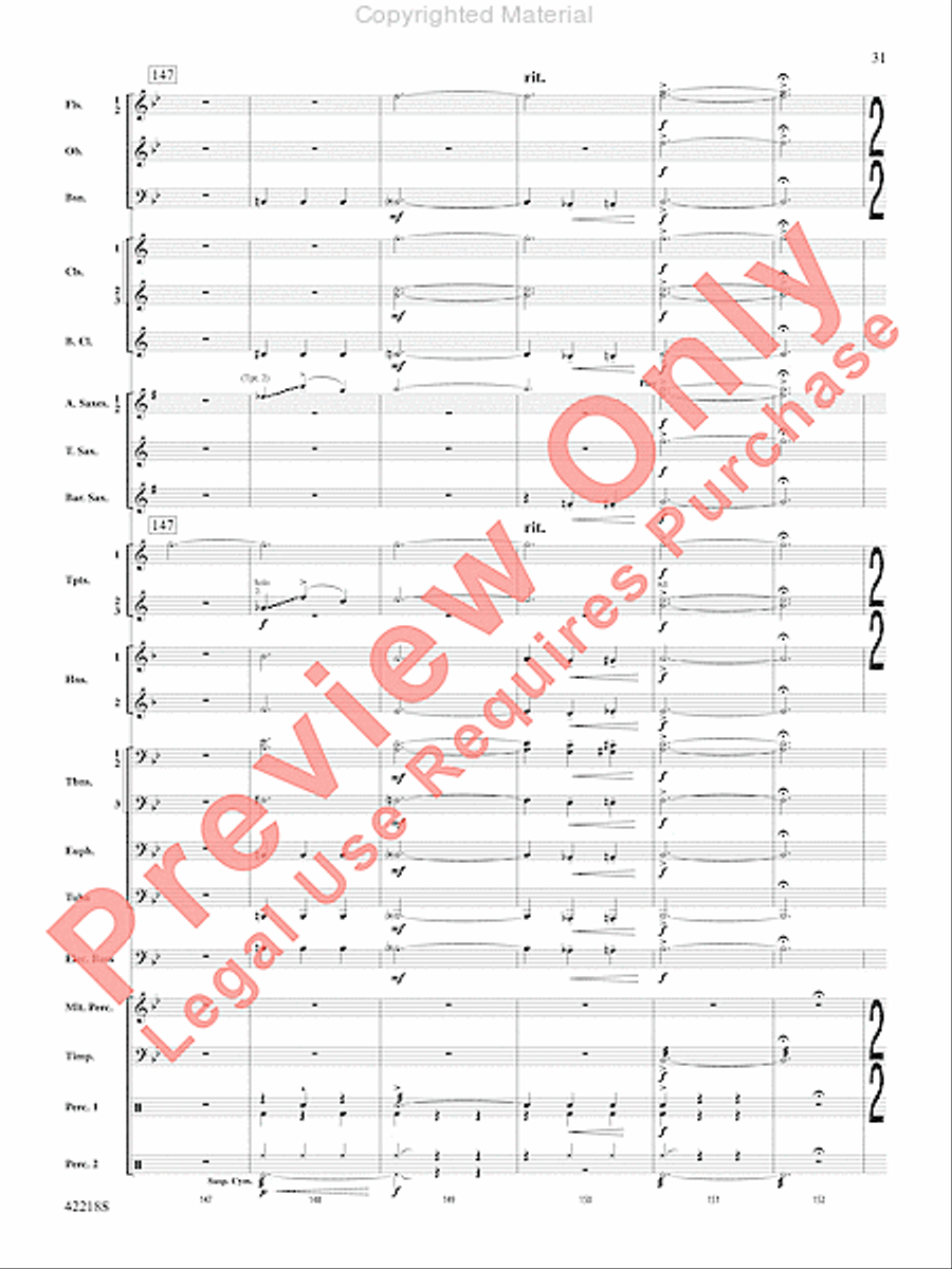 Tower of Power Greatest Hits Concert Band scores gallery preview page 30