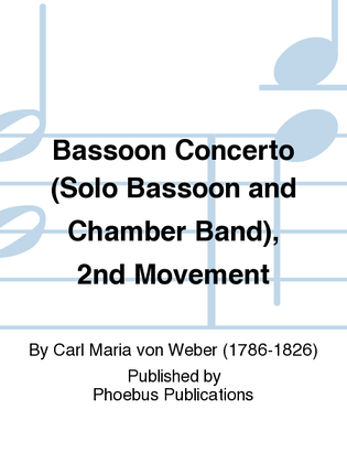 Book cover for Bassoon Concerto (Solo Bassoon and Chamber Band), 2nd Movement