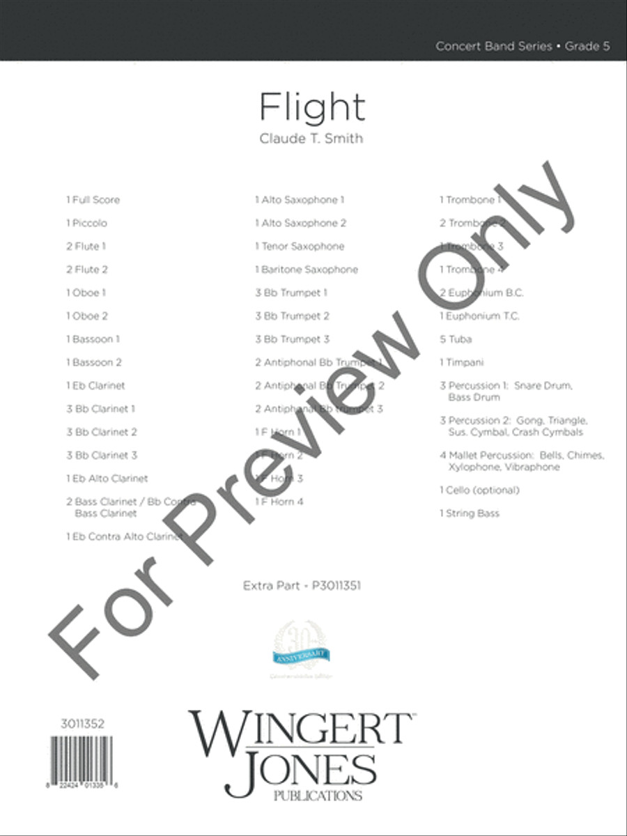Flight (Score) Concert Band scores gallery preview page 2
