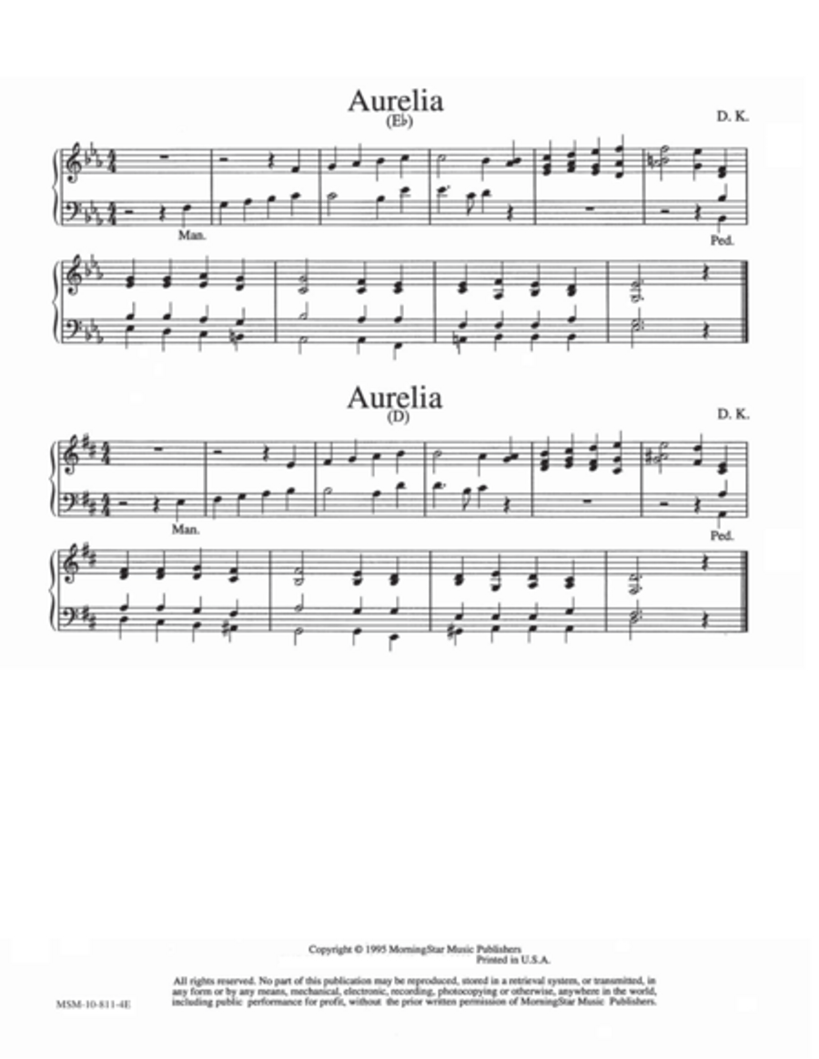 Aurelia Organ scores gallery preview page 1