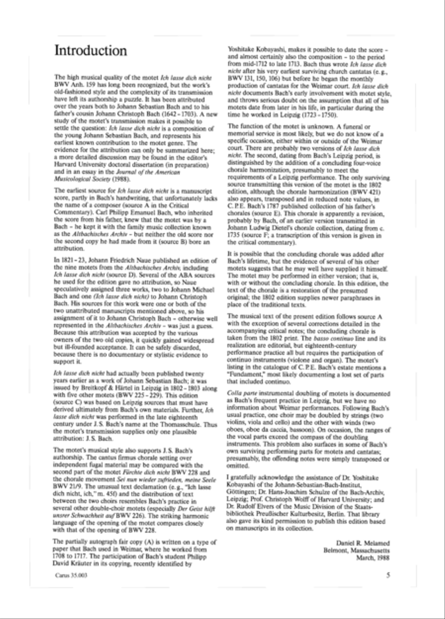 Lord, do not depart until I am blessed (Ich lasse dich nicht, du segnest mich denn) 4-Part scores gallery preview page 6