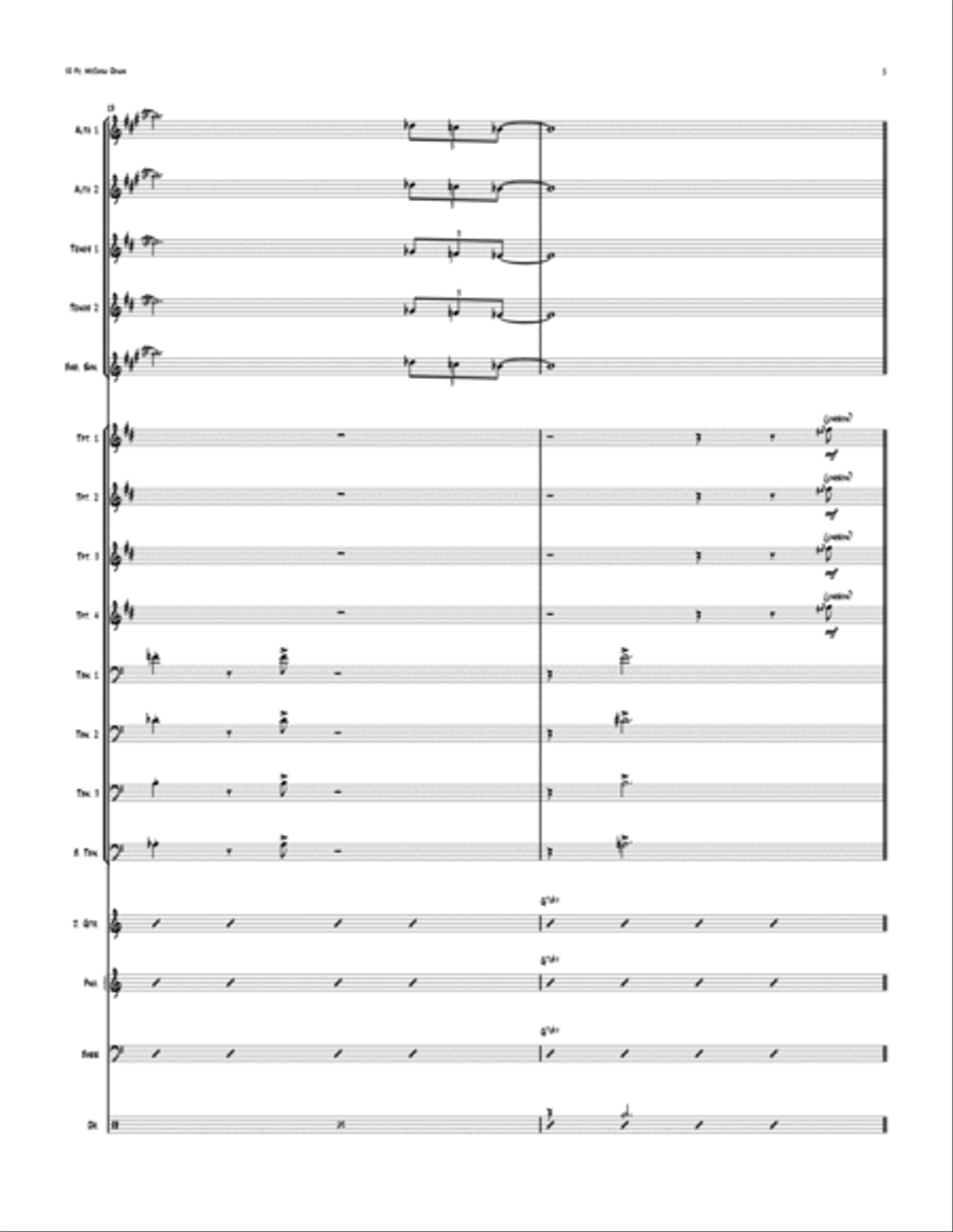 50 Piece McChow Down Jazz Ensemble scores gallery preview page 5