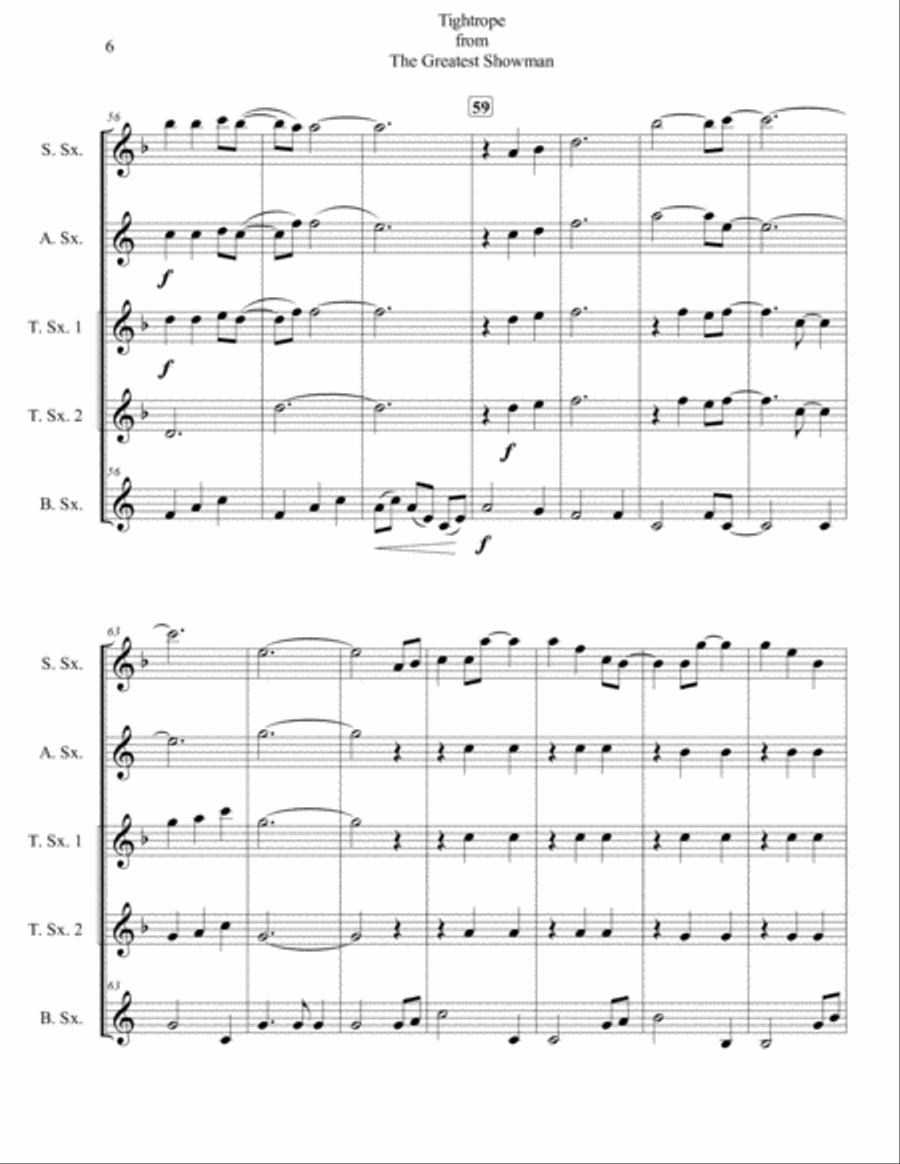 Tightrope Woodwind Quintet scores gallery preview page 6