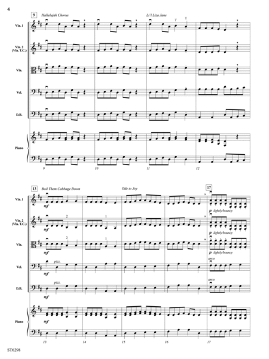 Fiddlin' with the Classics: Score String Orchestra scores gallery preview page 4