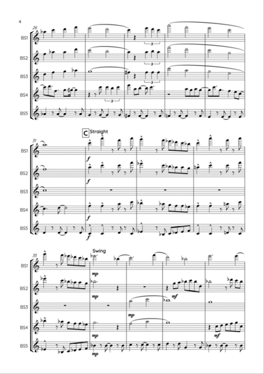 God Only Knows God Only Knows Woodwind Quintet scores gallery preview page 4