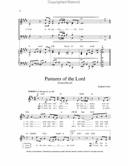 Pastures Of The Lord