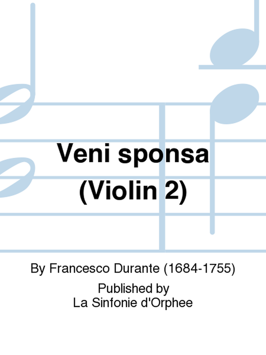 Veni sponsa (Violin 2)