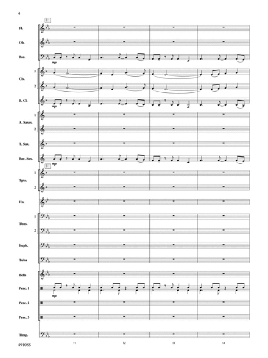 Tango for Two Left Feet: Score Concert Band scores gallery preview page 4