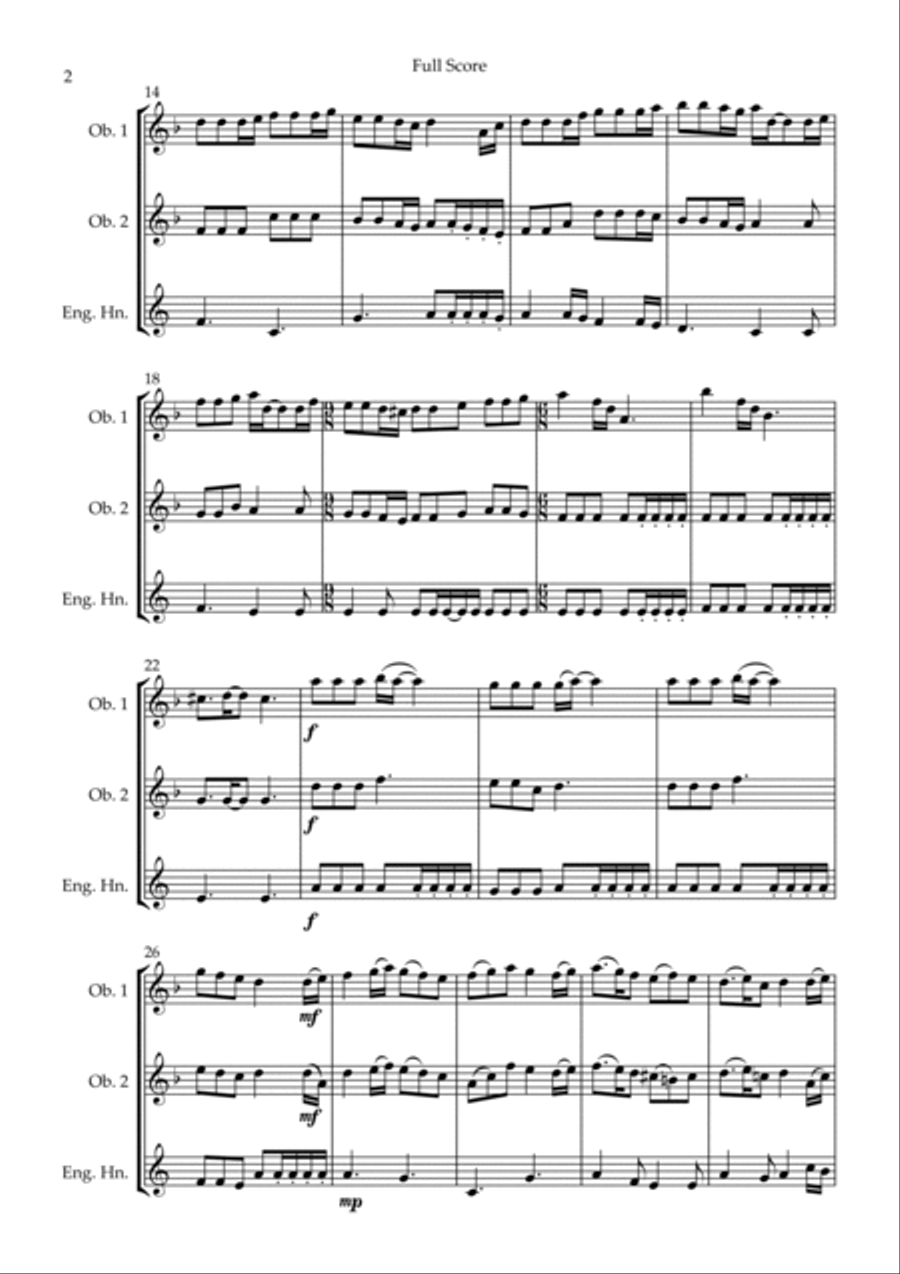 Pirates Of The Caribbean Pirates Of The Caribbean Woodwind Trio scores gallery preview page 2