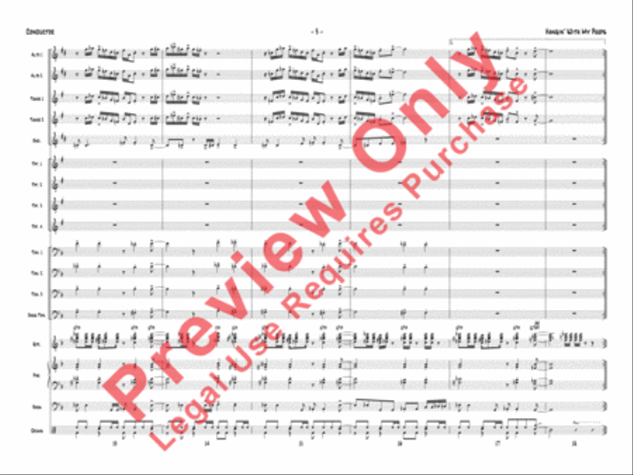 Hangin' with My Peeps Hangin' with My Peeps Jazz Ensemble scores gallery preview page 4
