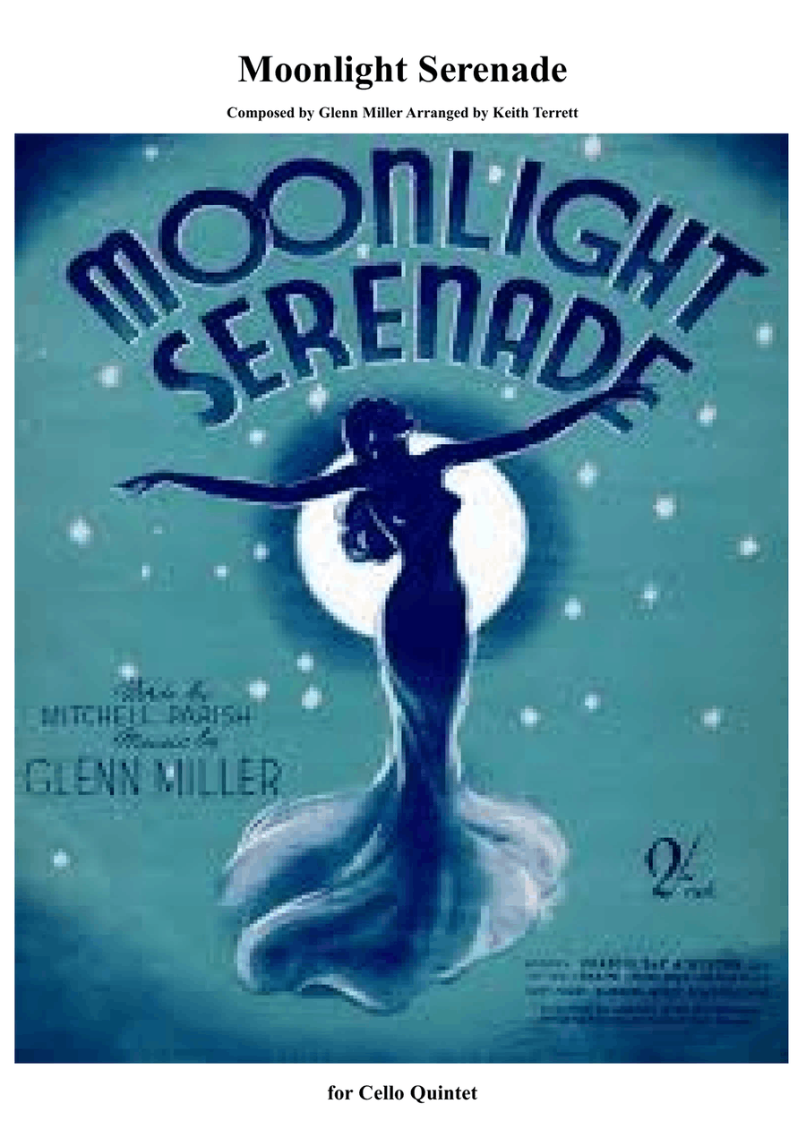 Moonlight Serenade for Cello Quintet (Jazz for 5 Strings Series) String Orchestra scores gallery preview page 1