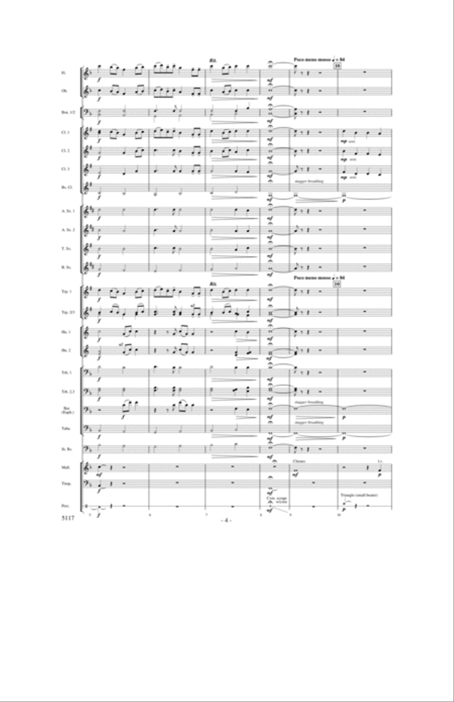 Hymn for a Child Concert Band scores gallery preview page 3