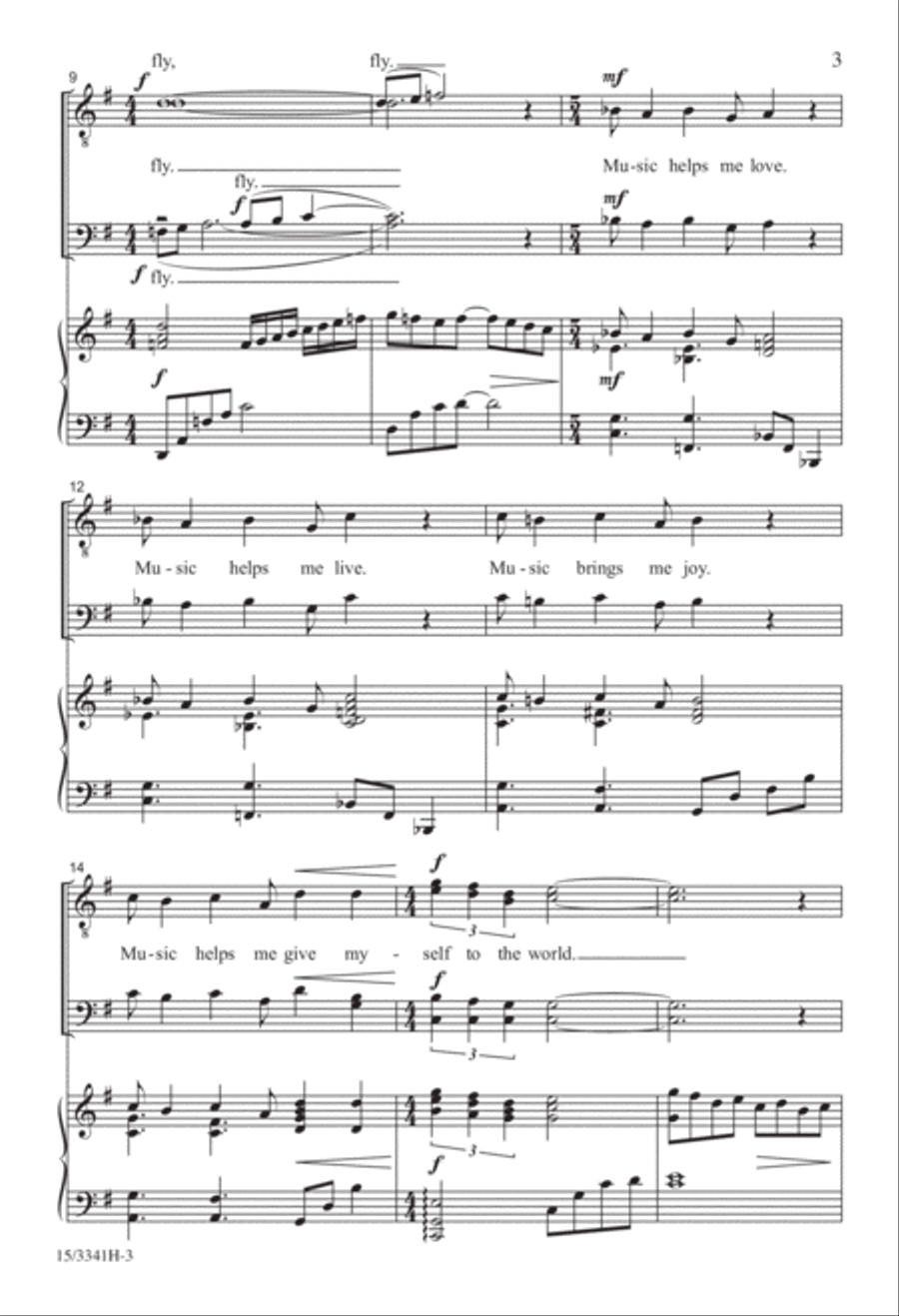 Music Makes Me Feel Alive TTBB scores gallery preview page 3