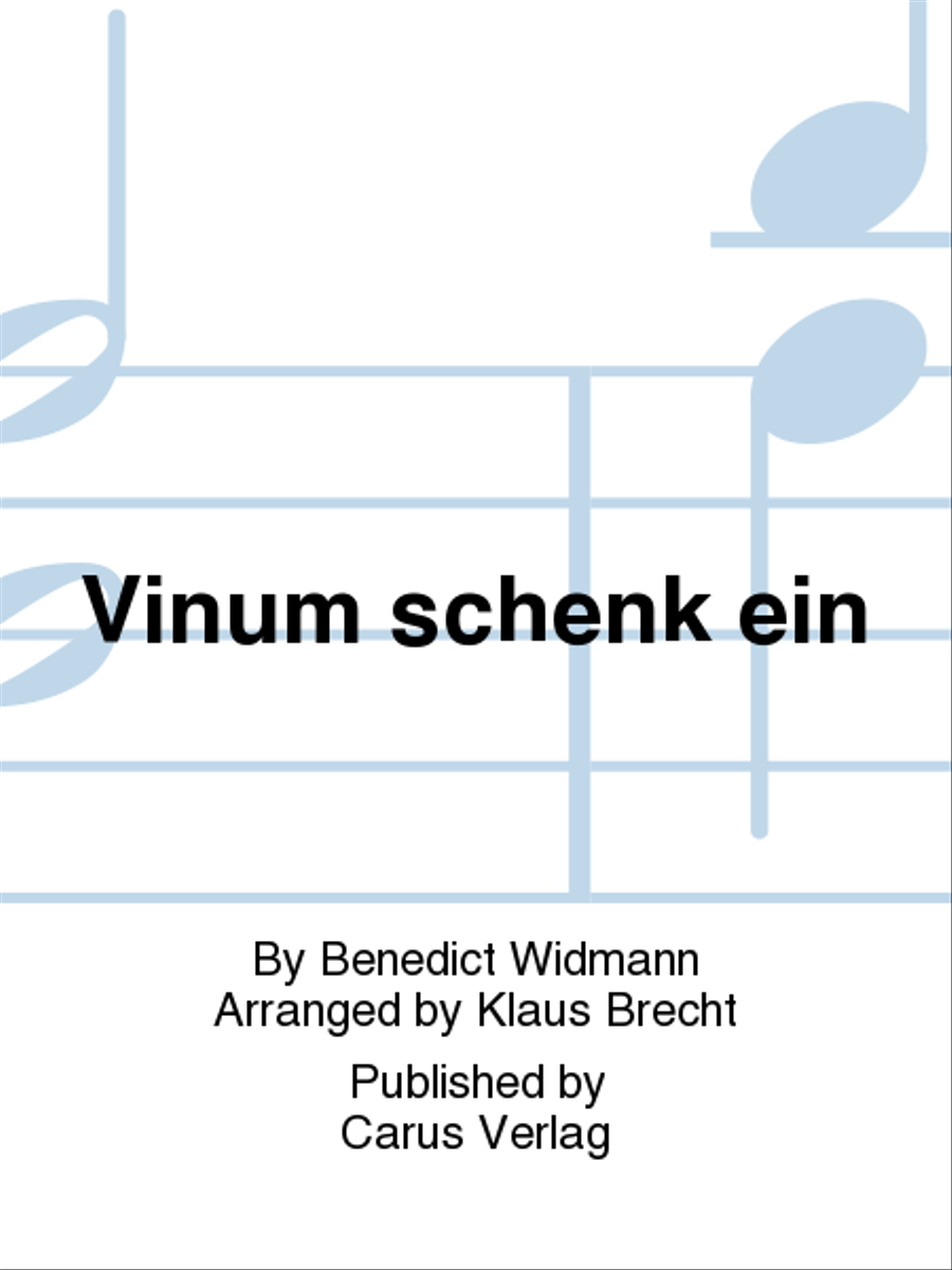 Vinum schenk ein Vinum schenk ein Choir scores gallery preview page 1