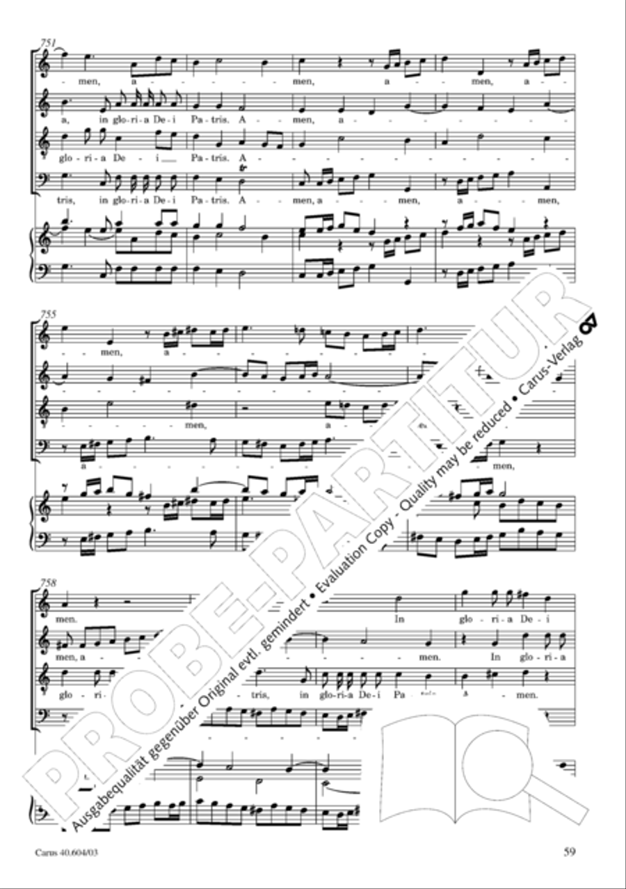 Grosse Mariazeller Messe in C 4-Part scores gallery preview page 68