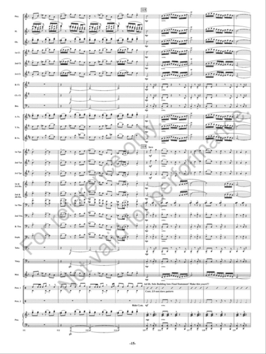 Summer Nights Concert Band scores gallery preview page 16
