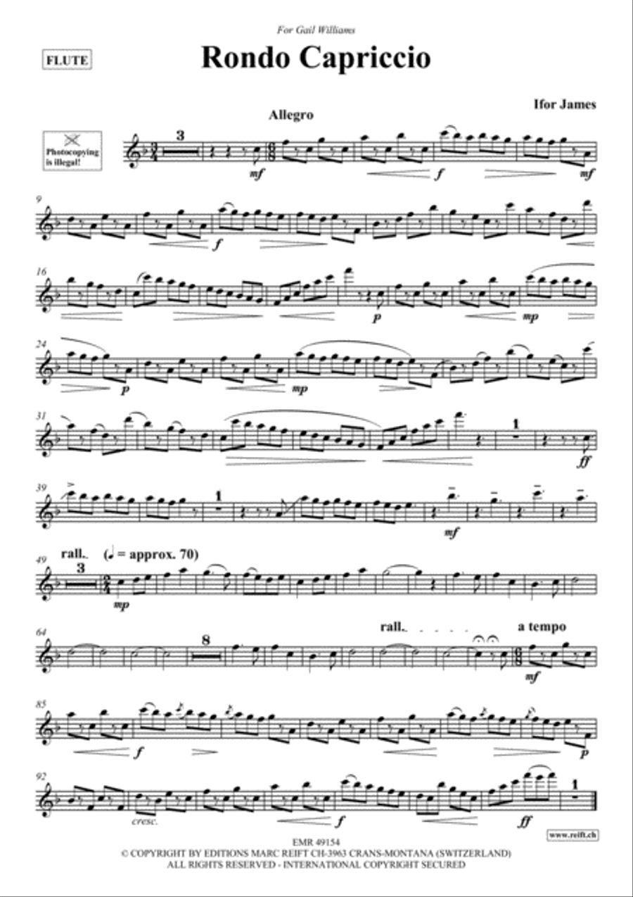 Rondo Capriccio Flute Solo scores gallery preview page 2