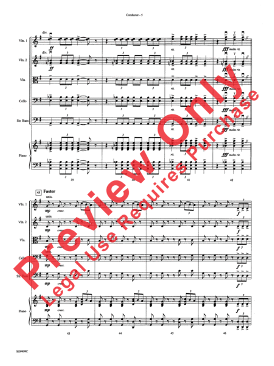 Star Wars (Main Theme) String Orchestra scores gallery preview page 19