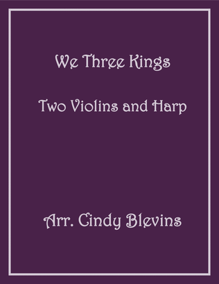 Book cover for We Three Kings, Two Violins and Harp