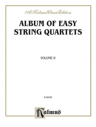 Book cover for Album of Easy String Quartets, Volume 2
