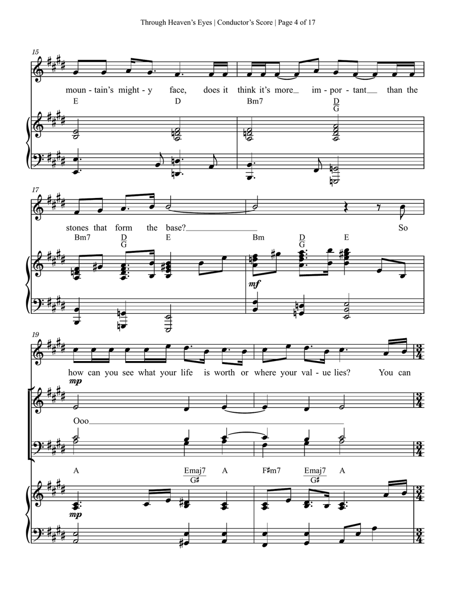 Through Heaven's Eyes 4-Part scores gallery preview page 4