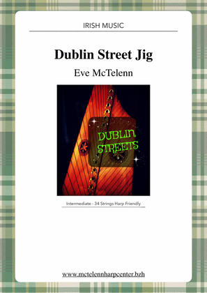 Book cover for Dublin Street - Slip Jig- intermediate & 34 String Harp | McTelenn Harp Center