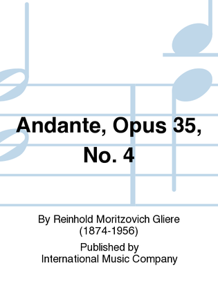 Book cover for Andante, Opus 35, No. 4