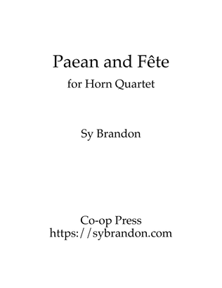 Paean and Fete for Horn Quartet