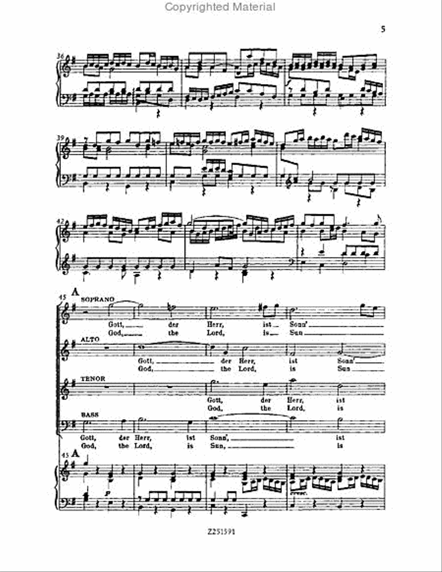 Gott, der Herr, ist Sonn' und Schild, BWV 79 Choir scores gallery preview page 5