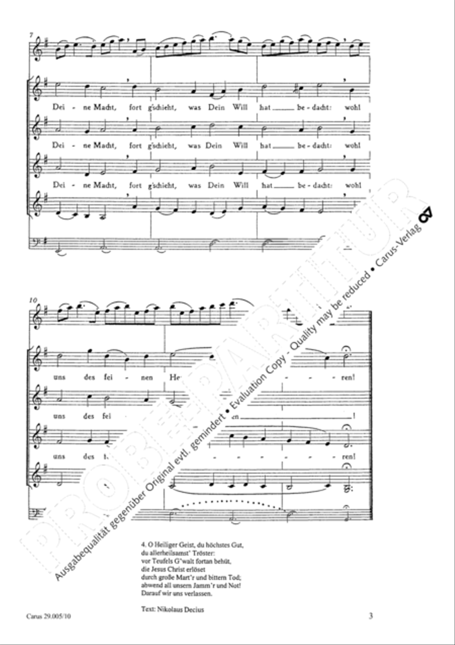 To God on high alone be praised (Allein Gott in der Hoh sei Ehr) SSAA scores gallery preview page 4