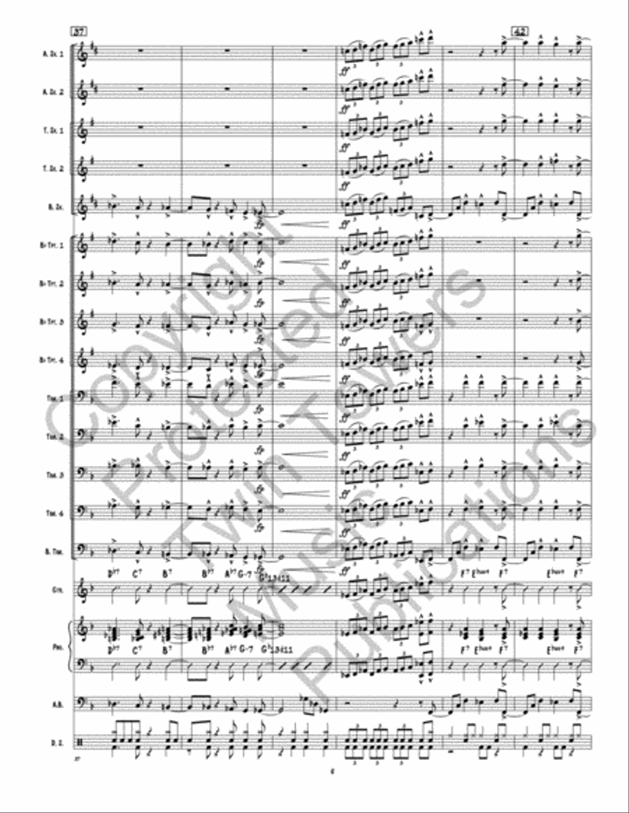 Back This Thang Up Jazz Ensemble scores gallery preview page 9