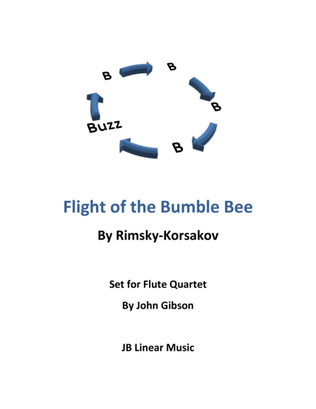 Flight of the Bumble Bee for flute quartet