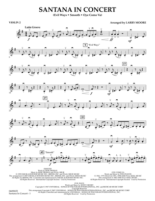 Santana in Concert - Violin 2