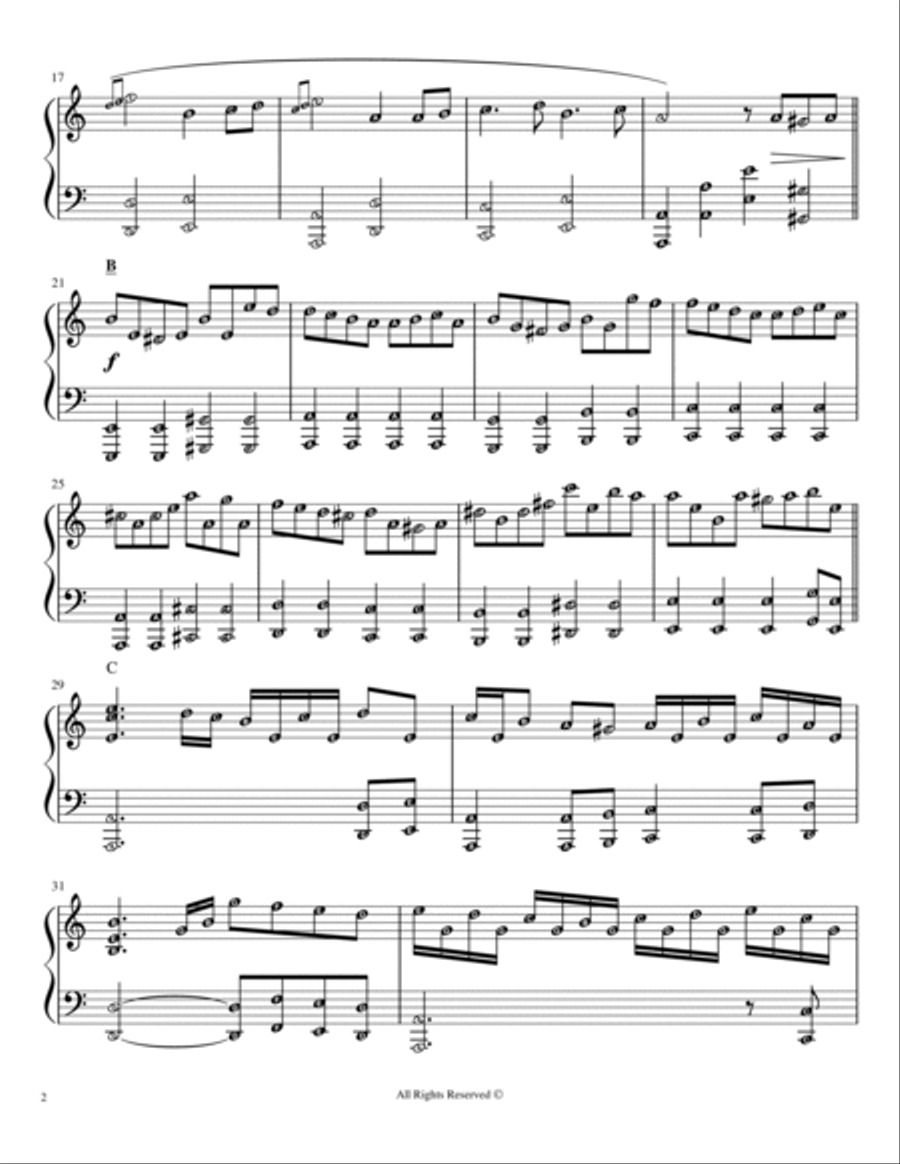 Beethoven Virus Piano Sheet Music with note names Easy Piano scores gallery preview page 2